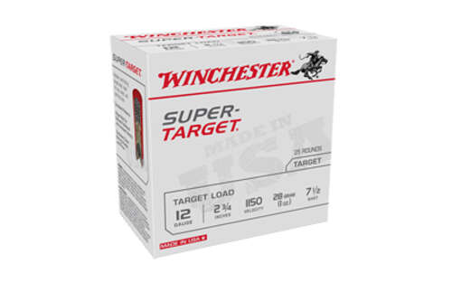 Ammunition Winchester Ammunition Super Target 12Gauge WIN SPR-TRGT 12GA 2-3/4" #7.5 25/250 • Model: Super Target